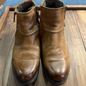 Firetrap Men's Ankle Leather Boots 8 zippers on both sides Super Soft Leather